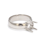 Load image into Gallery viewer, Platinum 4 Prong  Mounting Ring for Men JL PT 1220-M   Jewelove.US
