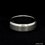 Load image into Gallery viewer, 7mm Beveled Edges Plain Platinum Ring for Men JL PT 616 - Solid   Jewelove.US
