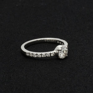 50-Pointer Astrological Skin Touch Platinum Diamond Solitaire Ring JL PT 1222-A   Jewelove.US