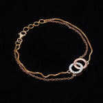 Load image into Gallery viewer, Customised 14K Gold Bracelet with Diamonds   Jewelove.US
