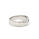 Load image into Gallery viewer, Side View of Unisex Platinum Plain Women&#39;s Rings JL PT 1153

