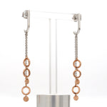 Load image into Gallery viewer, Designer Plain Platinum &amp; Rose Gold Earrings JL PT E 764   Jewelove.US
