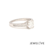 Load image into Gallery viewer, 30-Pointer Solitaire Platinum Diamond Split Shank Ring JL PT 1221-B   Jewelove.US
