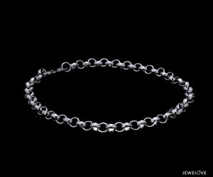 Platinum Round Links Bracelet for Men JL PTB 873   Jewelove.US