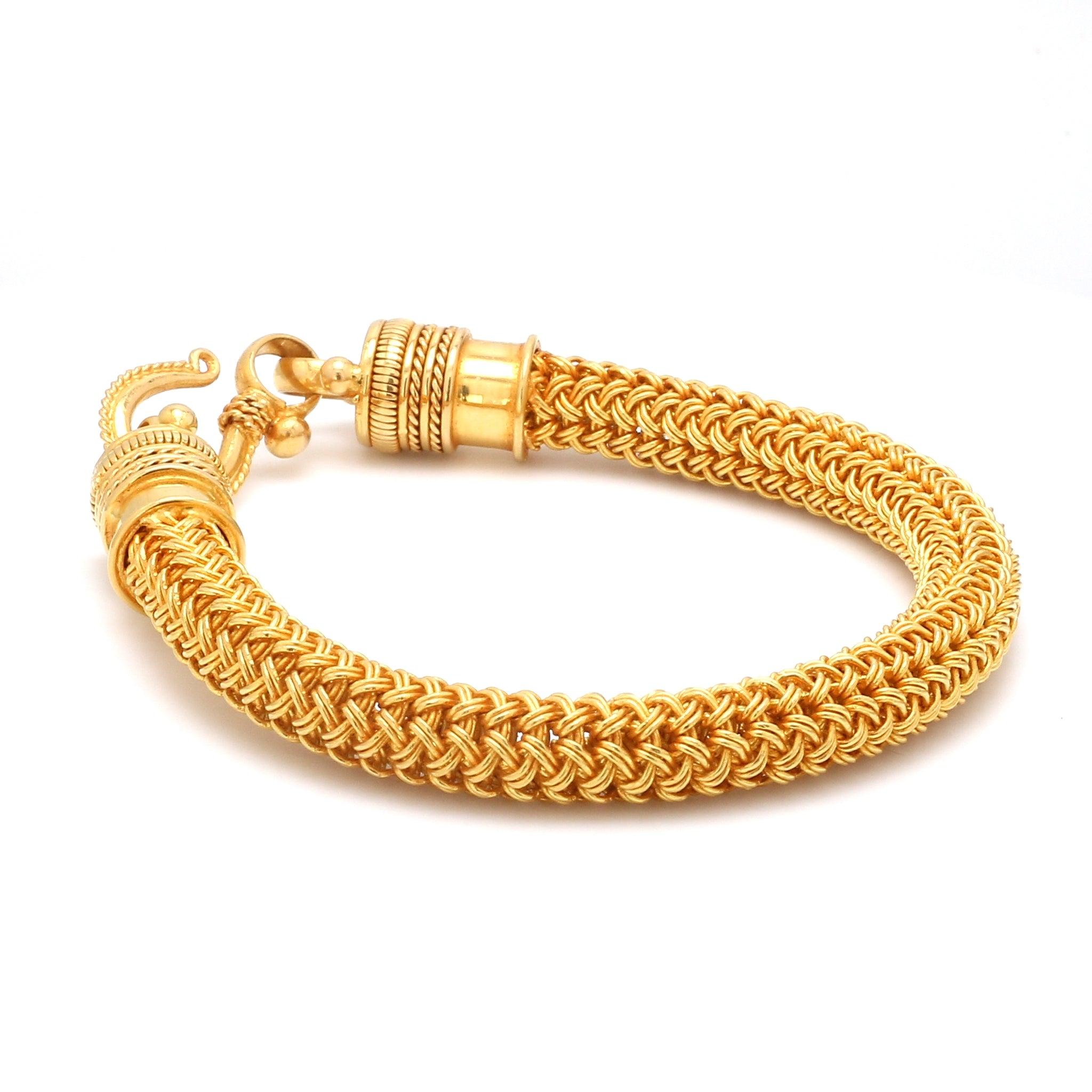 22k Gold Chain Bracelet ⋆ Coin Rings by The Mint