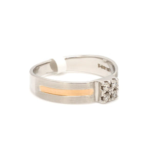 Platinum & Rose Gold Diamond Ring for Men JL PT 1157   Jewelove.US