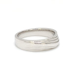 Load image into Gallery viewer, Side View of Unisex Platinum Plain Men&#39;s Rings JL PT 1153
