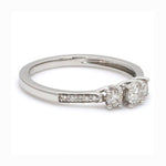 Load image into Gallery viewer, 0.20 cts. Platinum Solitaire Engagement Ring with Diamond Accents JL PT 327   Jewelove

