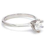 Load image into Gallery viewer, 0.70 / 0.80 Carats Classic 6 Prong Tapered Platinum Solitaire Ring JL PT 17   Jewelove.US
