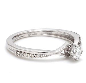 20 Pointer Platinum Diamond Engagement Ring  JL PT 573-A   Jewelove.US
