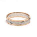 Load image into Gallery viewer, Unisex Platinum &amp; Rose Gold Couple Love Band Rings JL PT 1124  Men-s-Ring-only Jewelove.US
