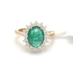 Load image into Gallery viewer, Designer Emerald Gold Ring with Rose Cut Diamonds for Women JL AU 22RG0144-RMA   Jewelove

