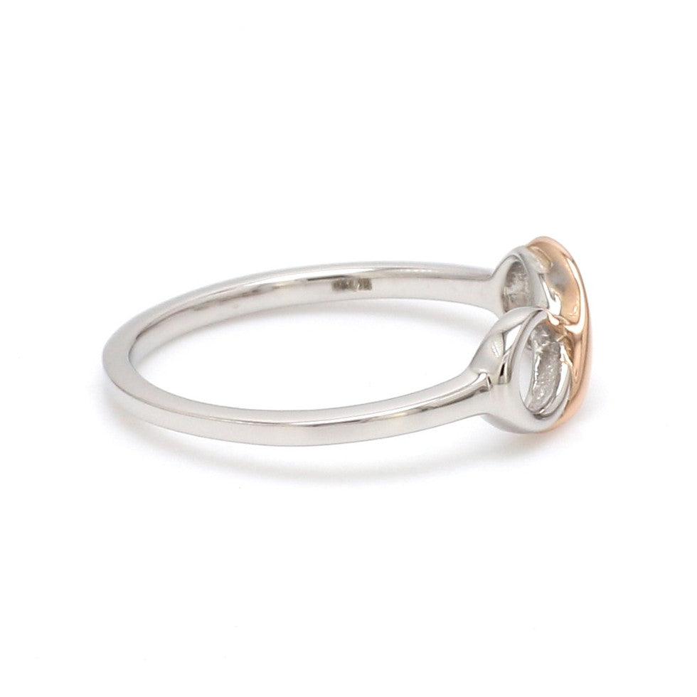 Platinum & Rose Gold ring for women JL PT 1142   Jewelove