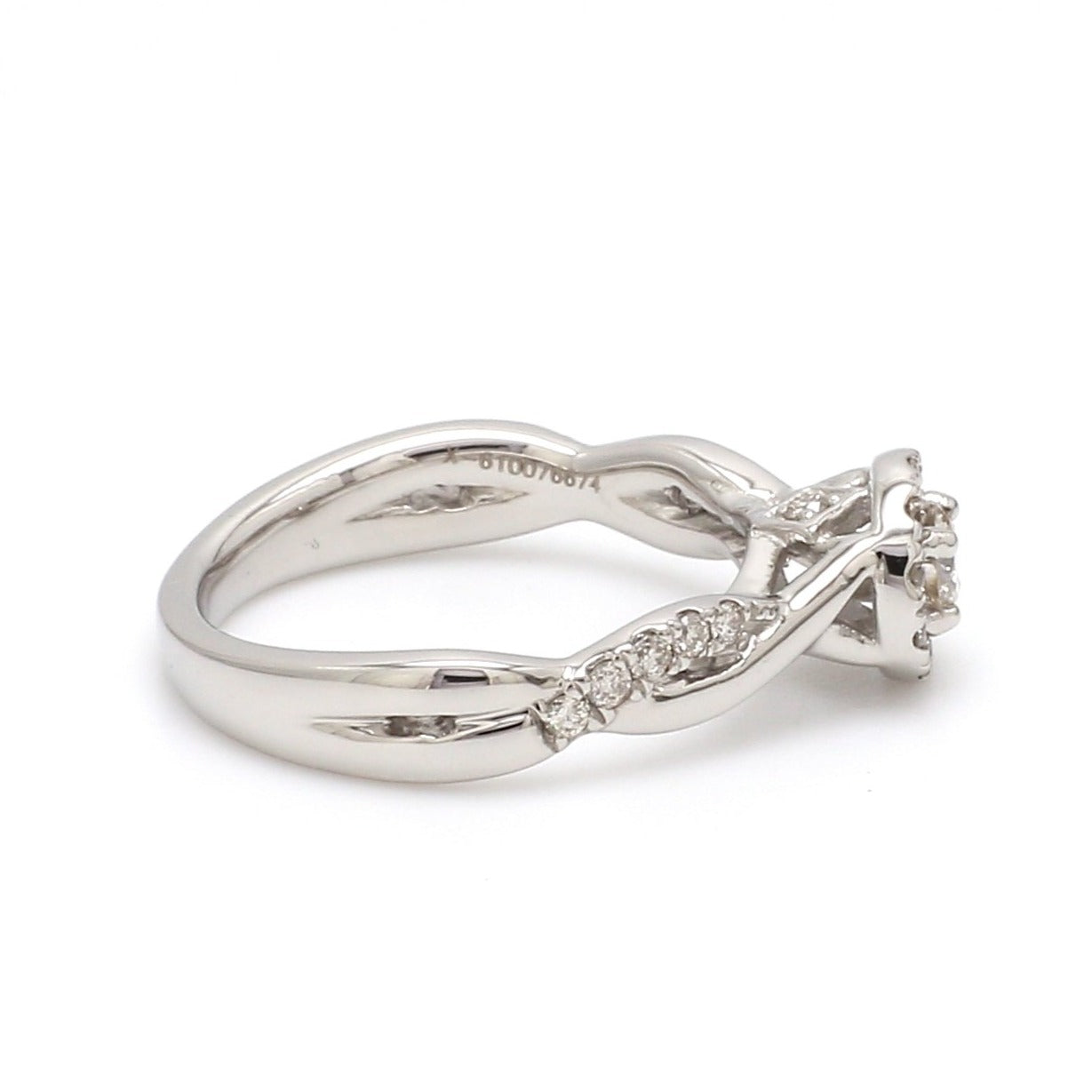 Platinum Solitaire Couple Rings JL PT 983   Jewelove