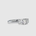 Load and play video in Gallery viewer, 50-Pointer Solitaire Platinum Diamond Accent Engagement Ring JL PT 0058-A
