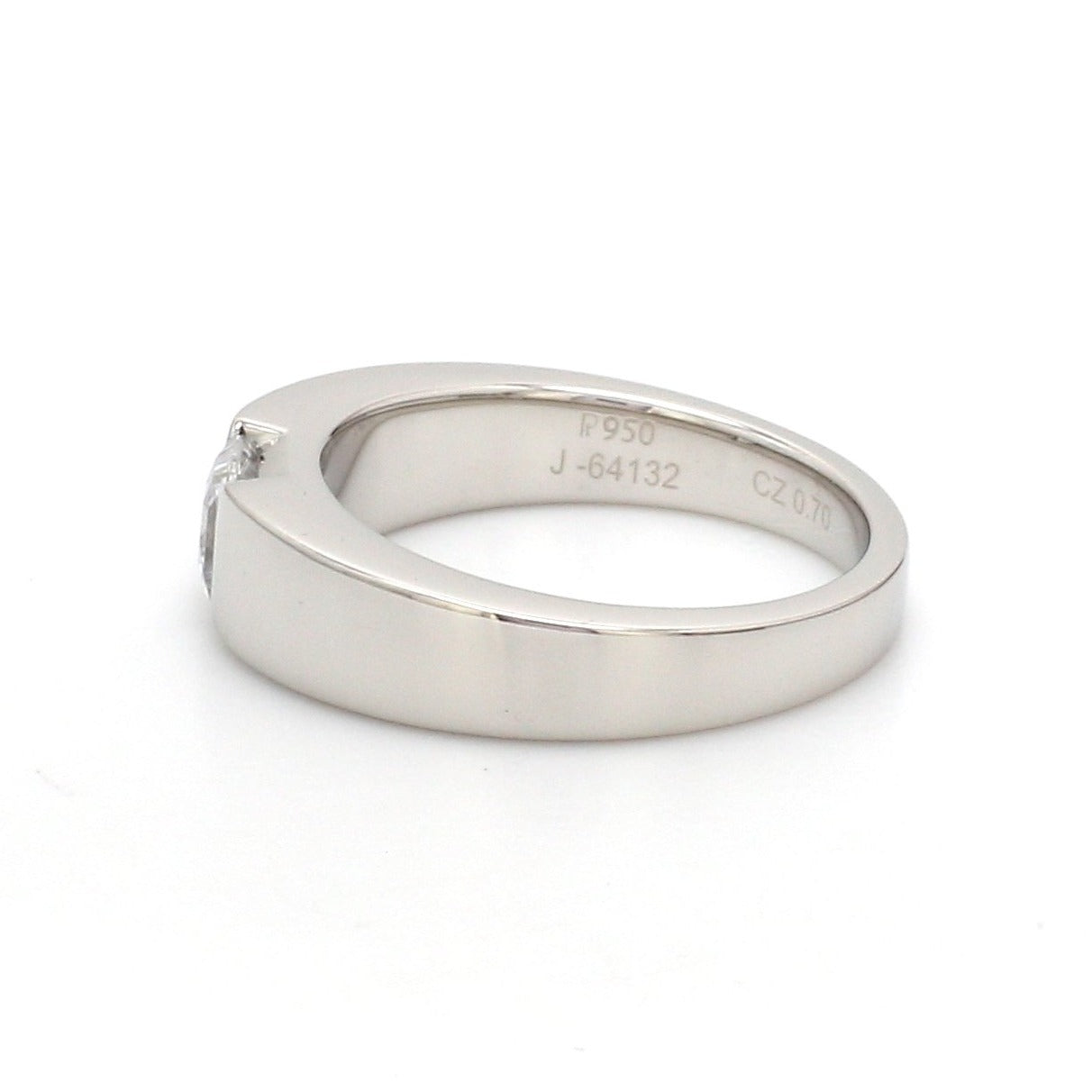 Customised Platinum Ring with AD