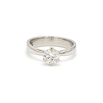 Load and play video in Gallery viewer, 70-Pointer 6 Prong Tapered Platinum Solitaire Ring JL PT 17
