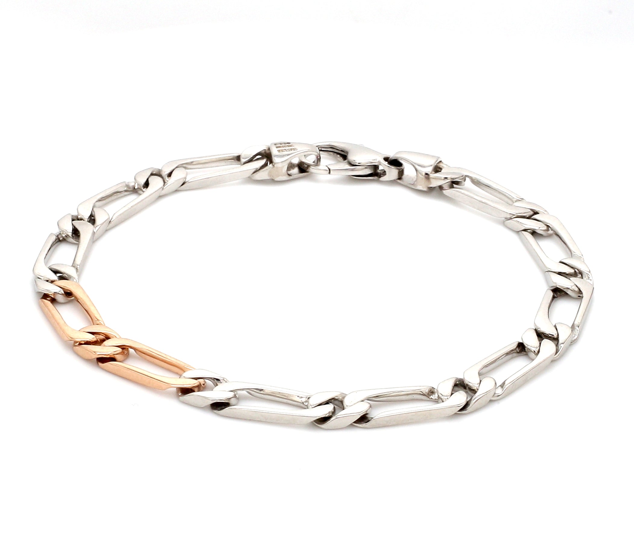 Platinum & Rose Gold Fusion Bracelet JL PTB 714   Jewelove.US