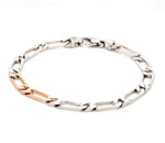 Load image into Gallery viewer, Platinum &amp; Rose Gold Fusion Bracelet JL PTB 714   Jewelove.US

