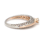 Load image into Gallery viewer, Platinum &amp; Rose Gold Couple Rings with Single Diamonds JL PT 952   Jewelove.US
