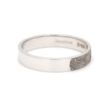 Load image into Gallery viewer, 4mm Customised Fingerprint Platinum Rings JL PT 270 - 4mm   Jewelove.US
