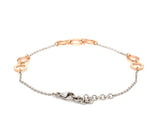 Load image into Gallery viewer, Lightweight Platinum + Rose Gold Bracelet for Women JL PTB 764
