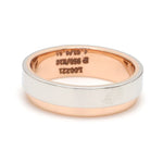 Load image into Gallery viewer, Platinum Love Bands with Rose Gold Step JL PT 925 - A  Men-s-Ring-only Jewelove.US
