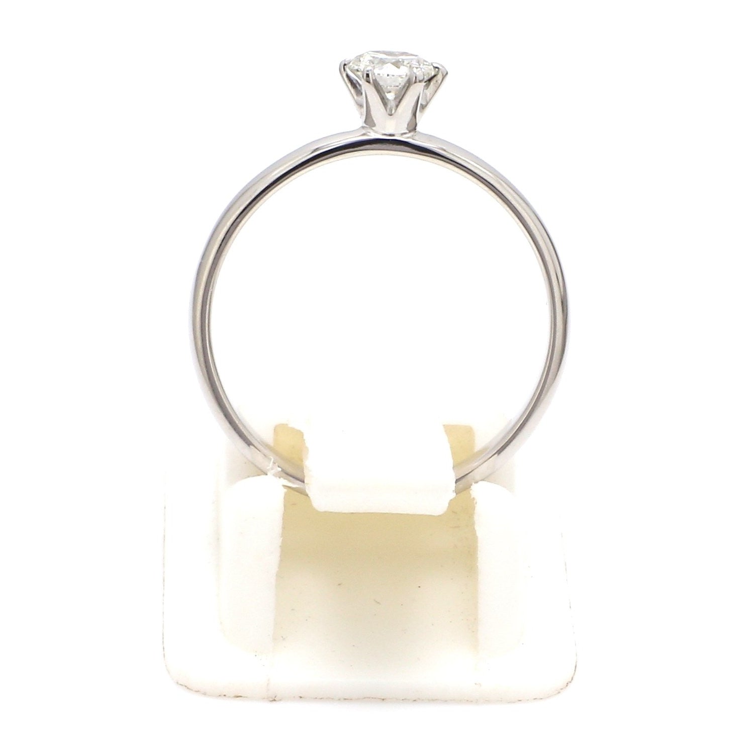 20 Pointer Classic 6 Prong Solitaire Ring made in Platinum SKU 0012-A