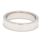 Load image into Gallery viewer, Flat Platinum Diamond Ring with Single Diamond JL PT 500 - Flat
