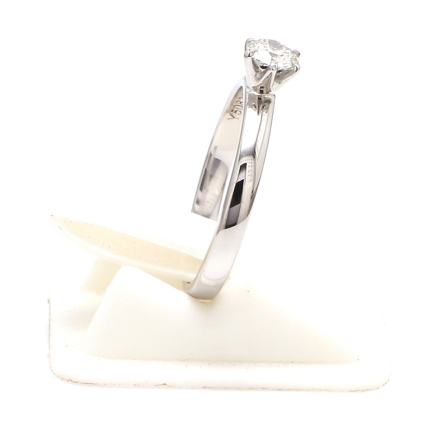 20 Pointer Classic 6 Prong Solitaire Ring made in Platinum SKU 0012-A
