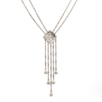 Load image into Gallery viewer, Elegant Platinum Evara Diamond Necklace &amp; Earrings with Diamonds for Women JL PTN 717   Jewelove.US
