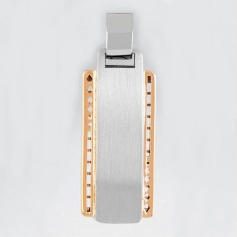 Men of Platinum | Pendant for Men with Rose Gold JL PT P 283   Jewelove.US