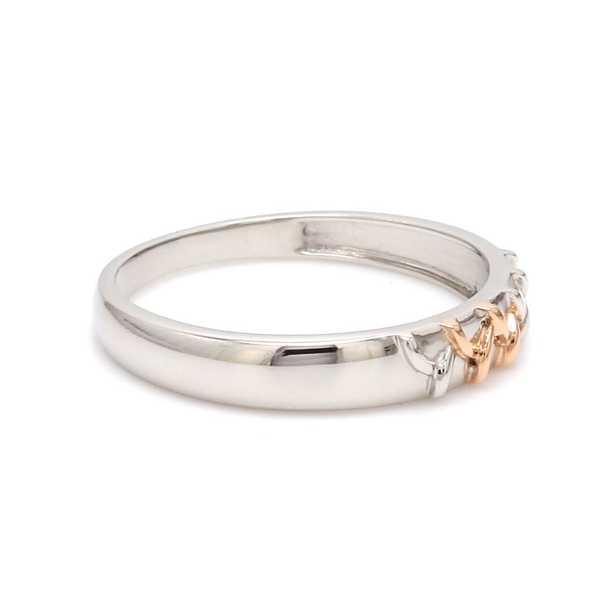 Platinum & Rose Gold Couple Rings JL PT 999   Jewelove