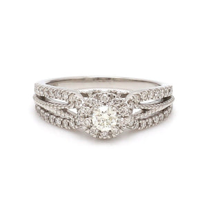 15-Pointer Designer Platinum Diamond Engagement Ring JL PT G-102-A