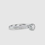 Load and play video in Gallery viewer, 50-Pointer Solitaire Diamond Shank Platinum Ring JL PT G 109-A
