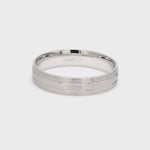 Load and play video in Gallery viewer, Japanese Platinum Love Bands with 2 Sleek Grooves JL PT 535
