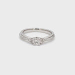 Load and play video in Gallery viewer, Spark of Love - Platinum Couple Rings with Diamonds JL PT 600
