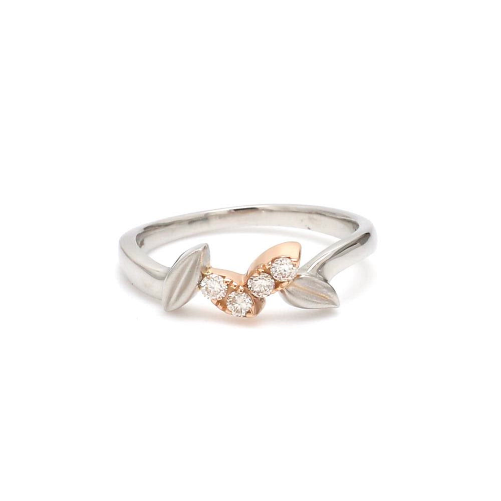 Platinum & Rose Gold Couple Rings JL PT 999