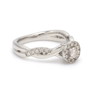 Platinum Solitaire Couple Rings JL PT 983