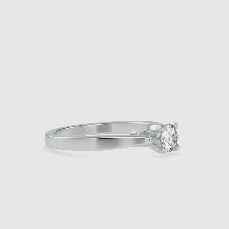 Platinum Diamond Halo Solitaire Engagement Ring JL PT G-123