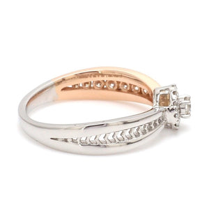 Platinum & Rose Gold Couple Rings with Diamonds JL PT 998   Jewelove