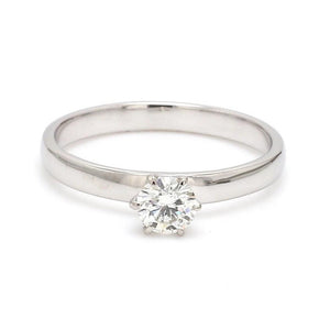 20 Pointer Classic 6 Prong Solitaire Ring made in Platinum SKU 0012-A
