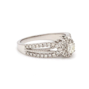 15-Pointer Designer Platinum Diamond Engagement Ring JL PT G-102-A