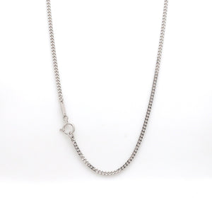 1.8mm Platinum Curb Chain Uni-sex JL PT CH 982