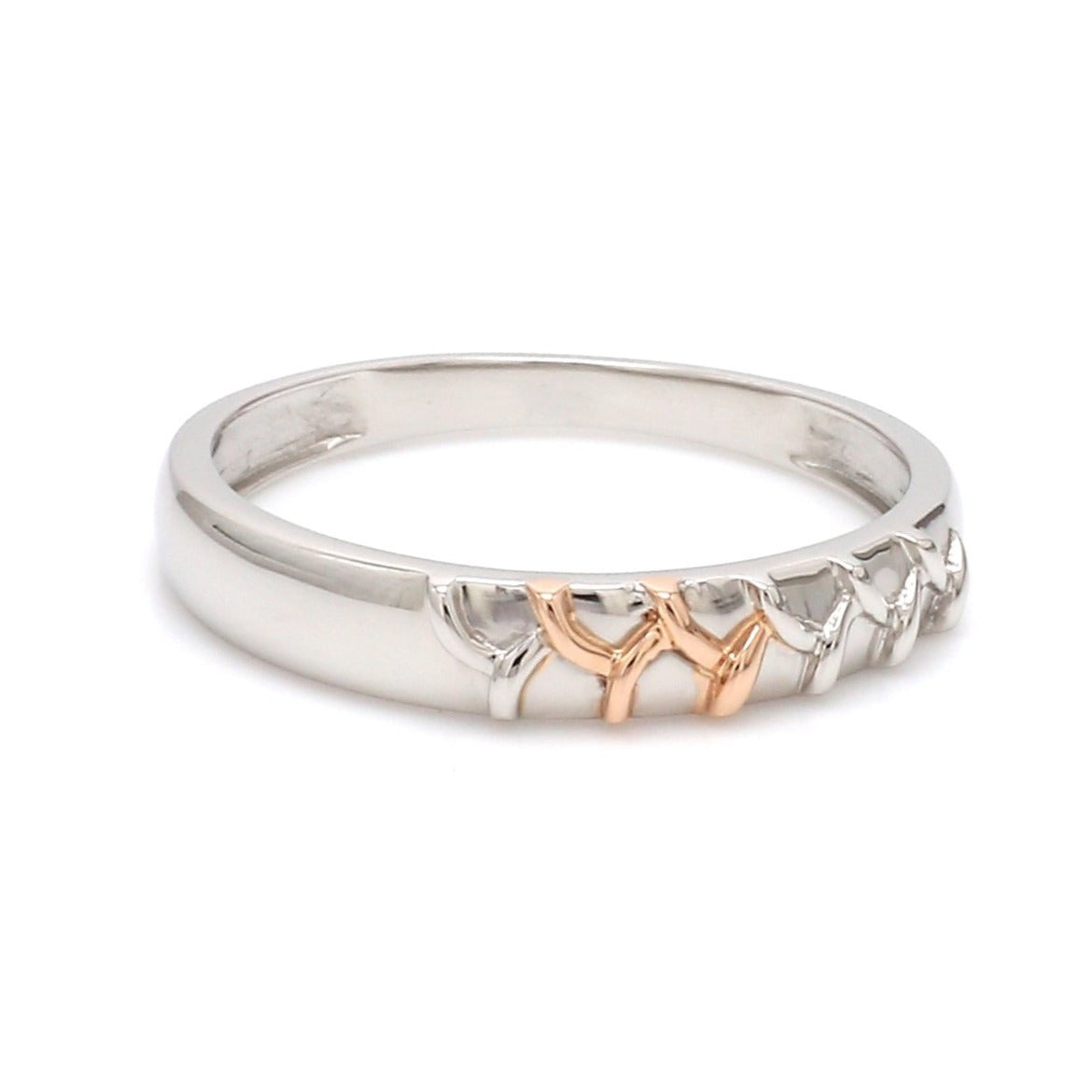 Platinum & Rose Gold Couple Rings JL PT 999