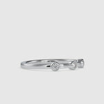 Load and play video in Gallery viewer, 3 Diamond Platinum Engagement Ring for Women JL PT 0085
