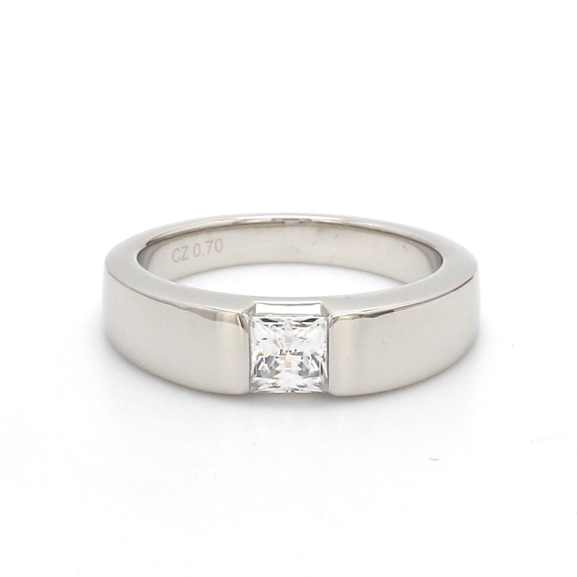Customised Platinum Ring with AD