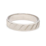 Load image into Gallery viewer, Designer Plain Platinum Love Bands with Unique Slanting Texture JL PT 1108

