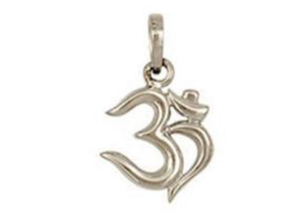 Plain Platinum Om Pendant JL PT OM-1   Jewelove.US