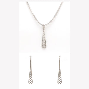 Designer Filigree Platinum PendantSet for Women JL PT P E 199